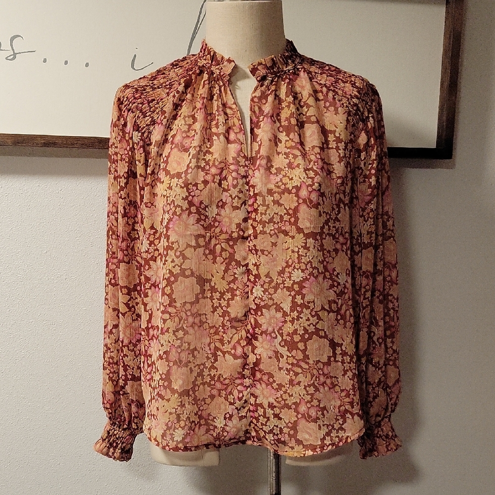 Joie Floral Print Blouse